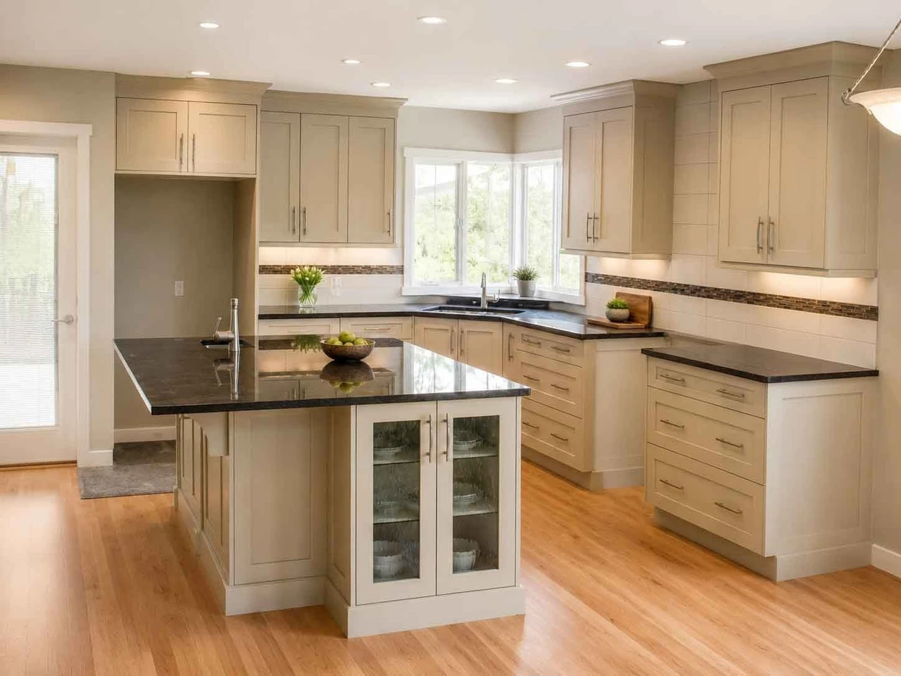 Stellar Craft Cabinetry Inc. modern kitchen with custom cabinetry and quartz countertops